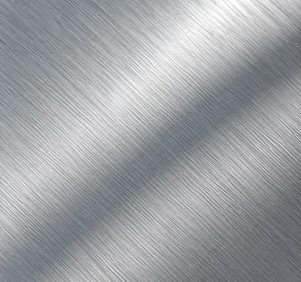 Børstet aluminium med lysstriber (genereret billede)